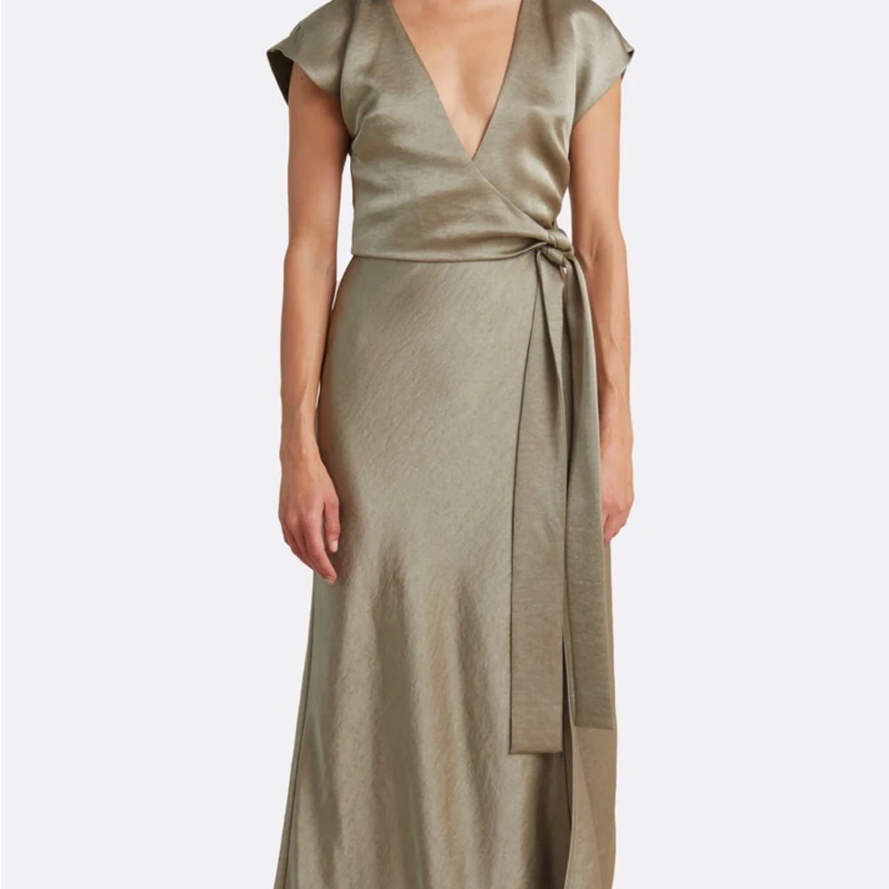 bec + bridge THE DREAMER WRAP DRESS Sage